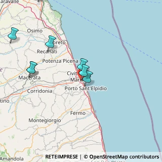 Mappa Via Mar Rosso, 63821 Porto Sant'Elpidio FM, Italia (29.53364)