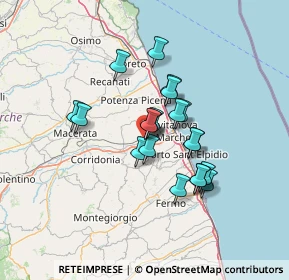 Mappa Via Eugenio Montale, 62010 Montecosaro MC, Italia (10.651)