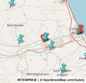 Mappa Via XVI Marzo, 62010 Montecosaro MC, Italia (5.52364)