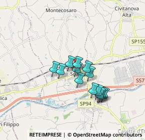 Mappa Via XVI Marzo, 62010 Montecosaro MC, Italia (1.38143)