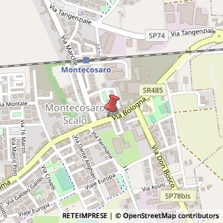 Mappa Via Bologna, 29, 62010 Montecosaro, Macerata (Marche)