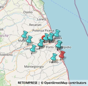 Mappa Via d'Antona, 62010 Montecosaro MC, Italia (9.46385)