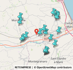 Mappa Via d'Antona, 62010 Montecosaro MC, Italia (4.116)