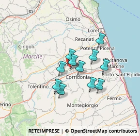 Mappa Contrada Vallebona, 62100 Macerata MC, Italia (10.53182)