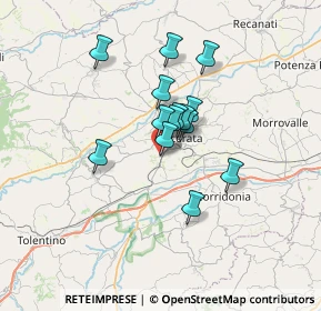 Mappa Via Giuseppe Ungaretti, 62100 Macerata MC, Italia (4.90071)