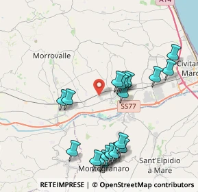 Mappa Via Massimo D'Antona, 62010 Montecosaro MC, Italia (4.426)