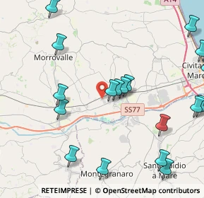 Mappa Via Massimo D'Antona, 62010 Montecosaro MC, Italia (5.7265)