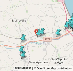 Mappa Via Massimo D'Antona, 62010 Montecosaro MC, Italia (6.5975)