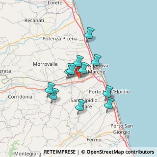 Mappa Via Giovanni Ansaldo, 62012 Zona Industriale MC, Italia (5.69091)