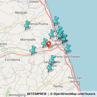 Mappa Via Giovanni Ansaldo, 62012 Zona Industriale MC, Italia (6.09923)
