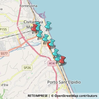 Mappa Via Mar Ionio, 63821 Porto Sant'Elpidio FM, Italia (1.42818)