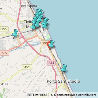 Mappa Via Mar Ionio, 63821 Porto Sant'Elpidio FM, Italia (2.31813)
