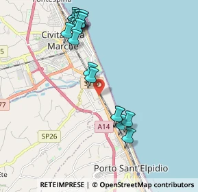 Mappa Via Mar Ionio, 63821 Porto Sant'Elpidio FM, Italia (2.257)