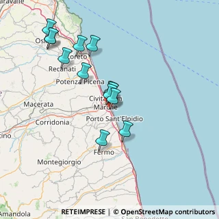 Mappa Via Mar Ionio, 63821 Porto Sant'Elpidio FM, Italia (14.56308)