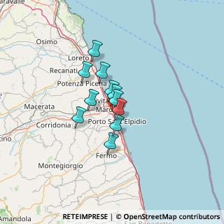 Mappa Via Mar Ionio, 63821 Porto Sant'Elpidio FM, Italia (8.20182)