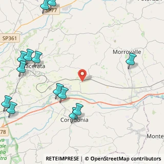 Mappa Via S. Claudio, 62014 Corridonia MC, Italia (6.24769)