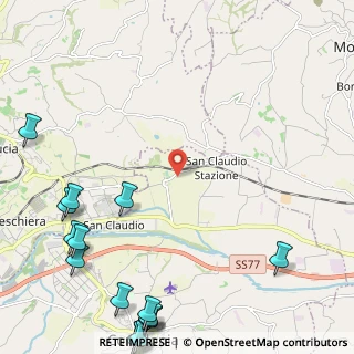 Mappa Via S. Claudio, 62014 Corridonia MC, Italia (3.72813)