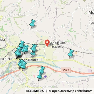 Mappa Via S. Claudio, 62014 Corridonia MC, Italia (2.7055)