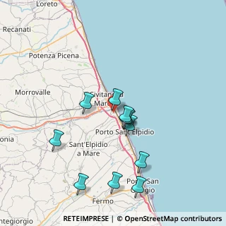 Mappa Via Mare del Nord, 63821 Porto Sant'Elpidio FM, Italia (7.36455)