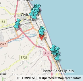 Mappa Via Mare del Nord, 63821 Porto Sant'Elpidio FM, Italia (2.198)