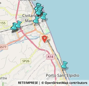 Mappa Via Mare del Nord, 63821 Porto Sant'Elpidio FM, Italia (2.63333)