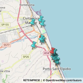 Mappa Via Mare del Nord, 63821 Porto Sant'Elpidio FM, Italia (1.908)