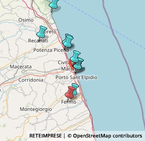 Mappa Via Mare del Nord, 63821 Porto Sant'Elpidio FM, Italia (9.96636)