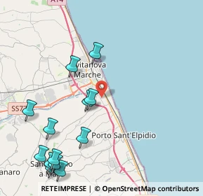 Mappa Via Mare del Nord, 63821 Porto Sant'Elpidio FM, Italia (5.36385)