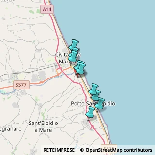 Mappa Via Mare del Nord, 63821 Porto Sant'Elpidio FM, Italia (2.35636)