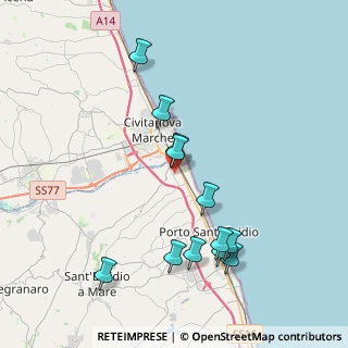 Mappa Via Mare del Nord, 63821 Porto Sant'Elpidio FM, Italia (4.14917)
