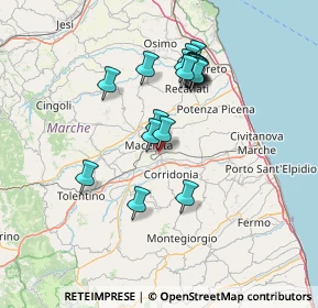 Mappa Borgo, 62100 Piediripa MC, Italia (12.8245)