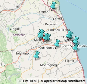 Mappa Borgo, 62100 Piediripa MC, Italia (12.1525)