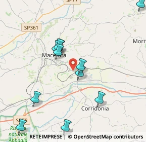 Mappa Borgo, 62100 Piediripa MC, Italia (5.03538)