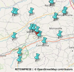 Mappa Borgo, 62100 Piediripa MC, Italia (9.332)