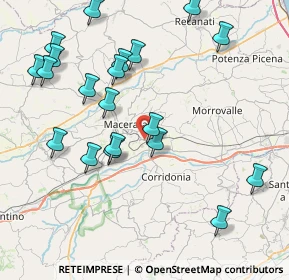 Mappa Borgo, 62100 Piediripa MC, Italia (9.2925)