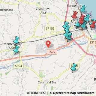 Mappa Via Senatore Umberto Terracini, 62012 Civitanova Marche MC, Italia (3.2425)