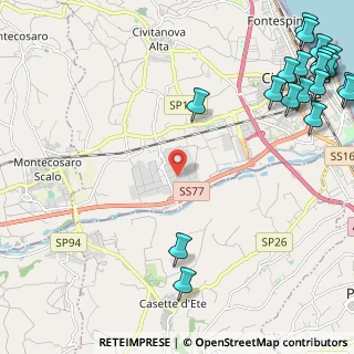 Mappa Via Senatore Umberto Terracini, 62012 Civitanova Marche MC, Italia (3.7215)
