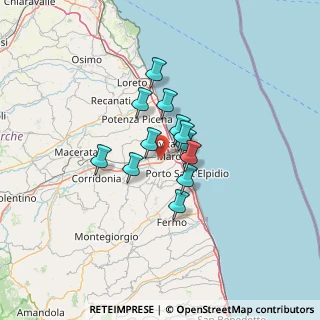Mappa Via Senatore Umberto Terracini, 62012 Civitanova Marche MC, Italia (8.77333)