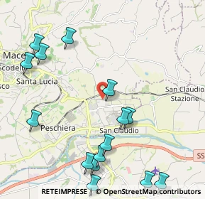 Mappa Via 8 Marzo, 62100 Macerata MC, Italia (2.73667)