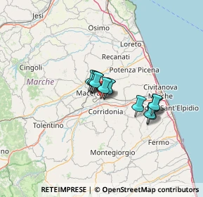 Mappa Via 8 Marzo, 62100 Macerata MC, Italia (8.385)