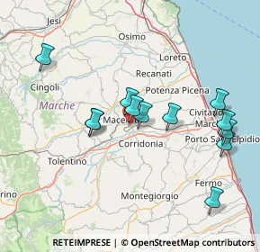 Mappa Via Donato Bramante, 62100 Macerata MC, Italia (15.13333)