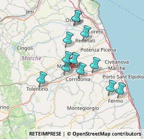 Mappa Via Donato Bramante, 62100 Macerata MC, Italia (12.2125)