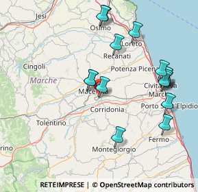 Mappa Via Donato Bramante, 62100 Macerata MC, Italia (17.09438)