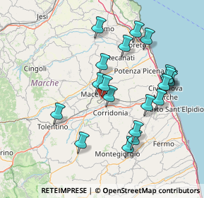 Mappa Via Donato Bramante, 62100 Macerata MC, Italia (15.478)