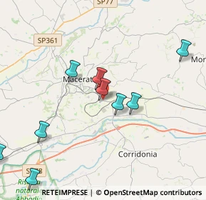 Mappa Via Donato Bramante, 62100 Macerata MC, Italia (5.26455)