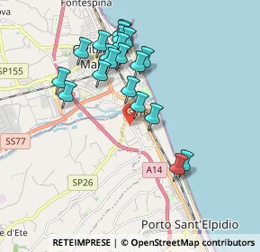 Mappa Via Fratte, 63821 Porto Sant'Elpidio FM, Italia (1.825)