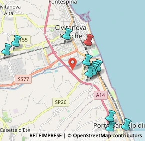 Mappa 00 Nord km 263, 63811 Sant'Elpidio a Mare FM (2.30833)