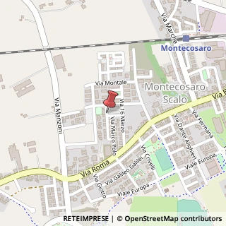 Mappa Via Amerigo Vespucci, 31, 62010 Montecosaro MC, Italia, 62010 Montecosaro, Macerata (Marche)