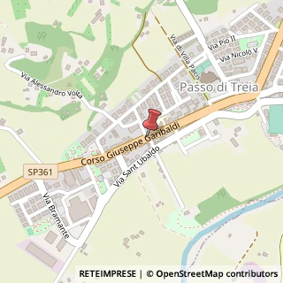 Mappa Corso garibaldi 134, 62010 Treia, Macerata (Marche)