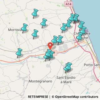 Mappa Via Piane Chienti snc, 62010 Montecosaro MC, Italia (4.4125)